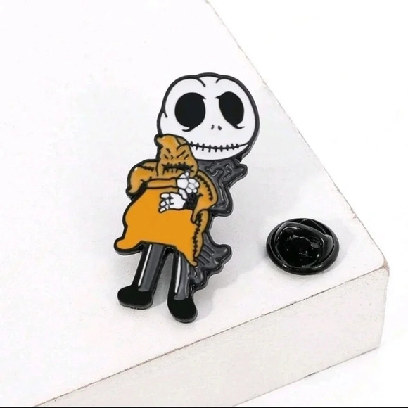 Jack skellington nightmare before Christmas Halloween collectors enamel pin bag - Picture 6 of 11